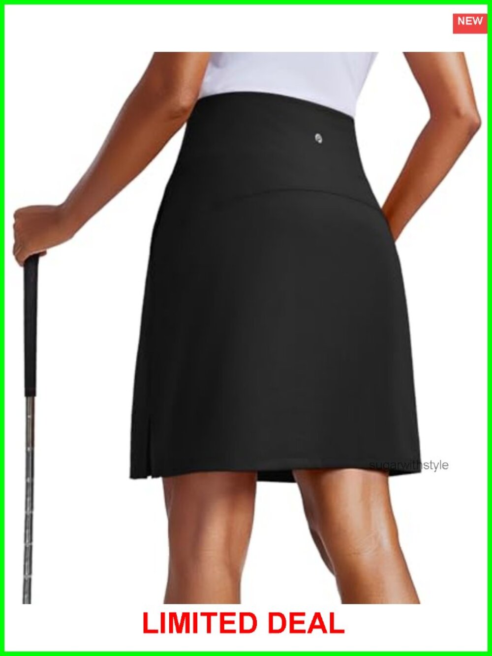 20" Knee Length Golf Skort UPF 50+ with Pockets